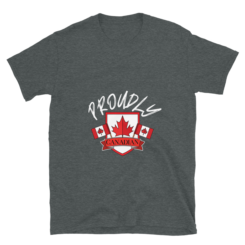 Proudly Canadian Unisex T-Shirt - Image 2