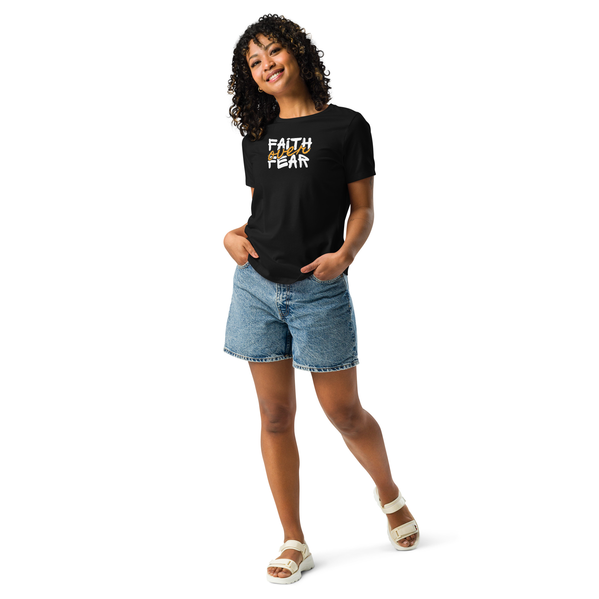 Faith Over Fear Women's Relaxed T-Shirt