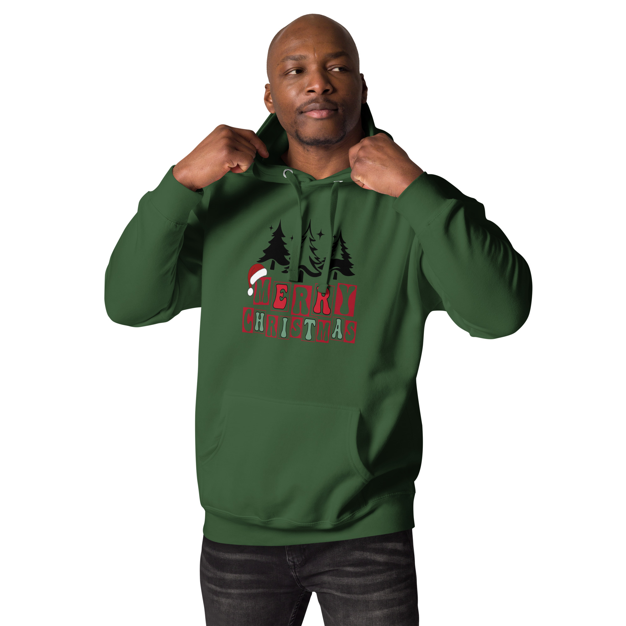 Merry Christmas Design Unisex Hoodie