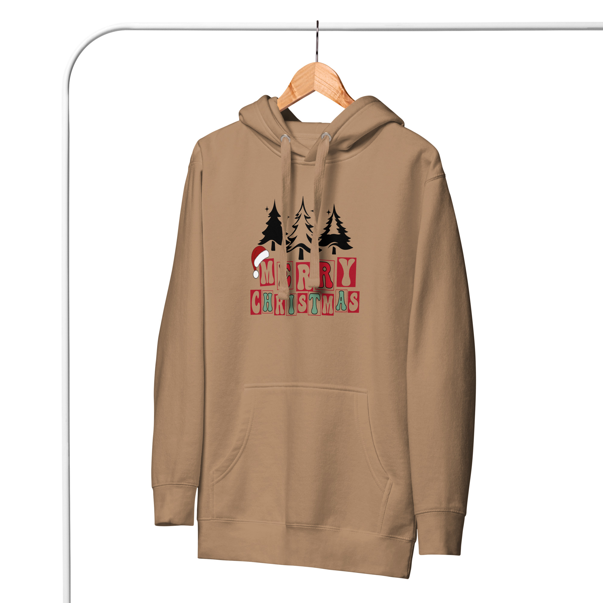 Merry Christmas Design Unisex Hoodie - Image 6