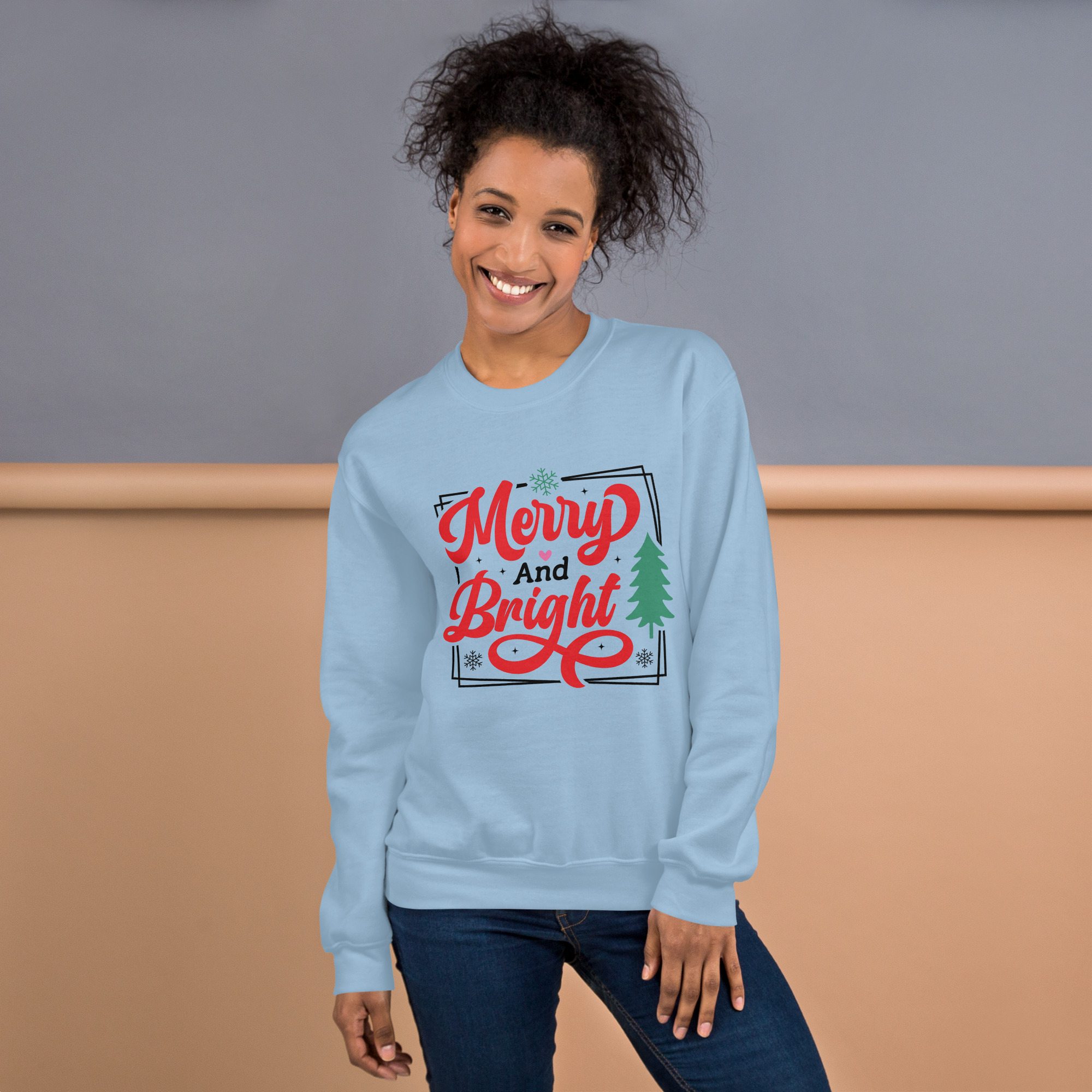 Merry and Bright Crewneck Sweatshirts