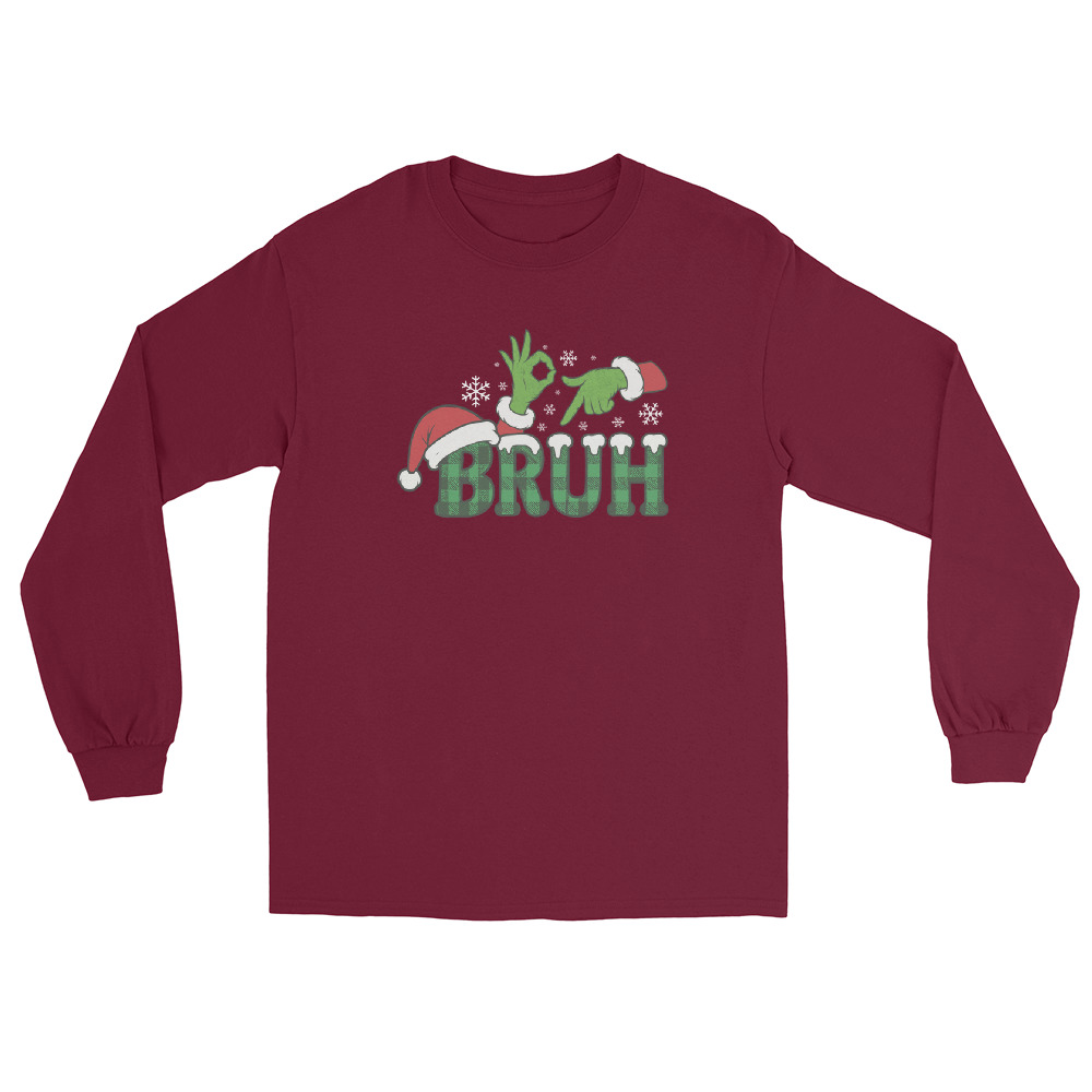 Bruh 67 Christmas Men’s Long Sleeve Shirt - Image 7