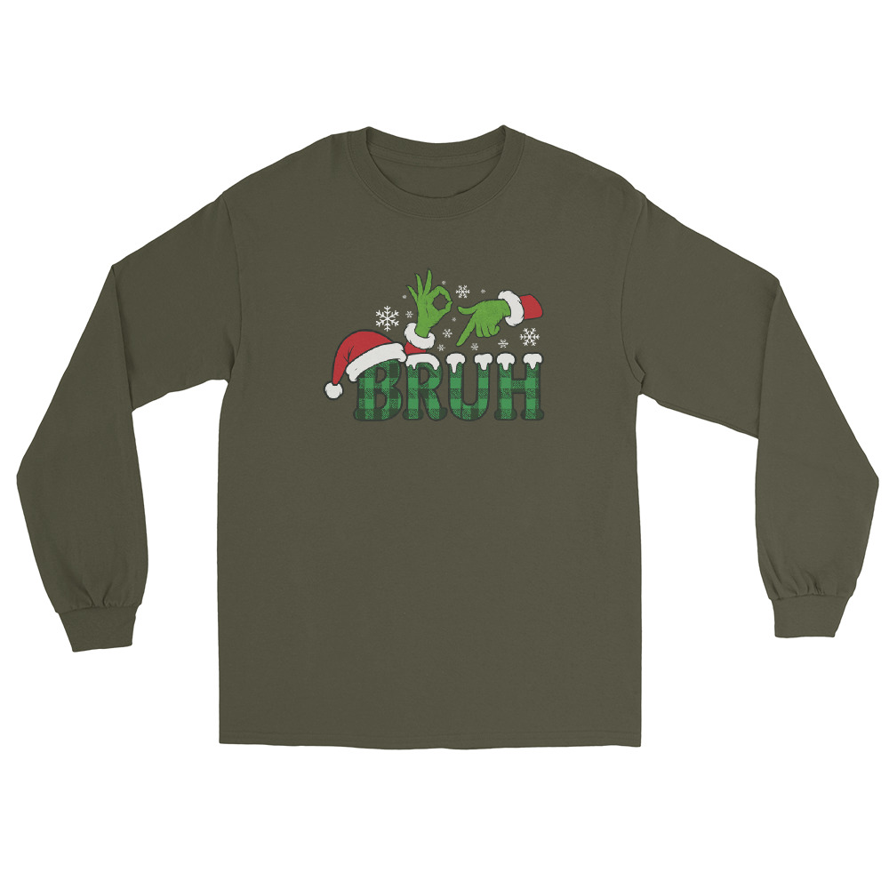 Bruh 67 Christmas Men’s Long Sleeve Shirt - Image 8