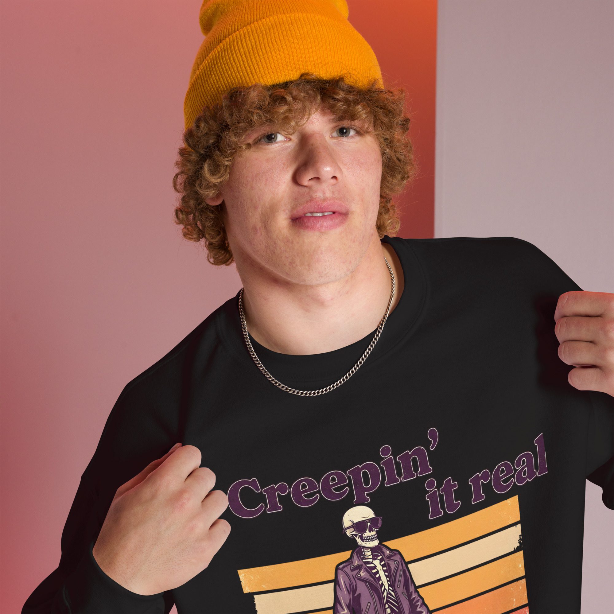 Creepin’ It Real Unisex Sweatshirt - Image 4
