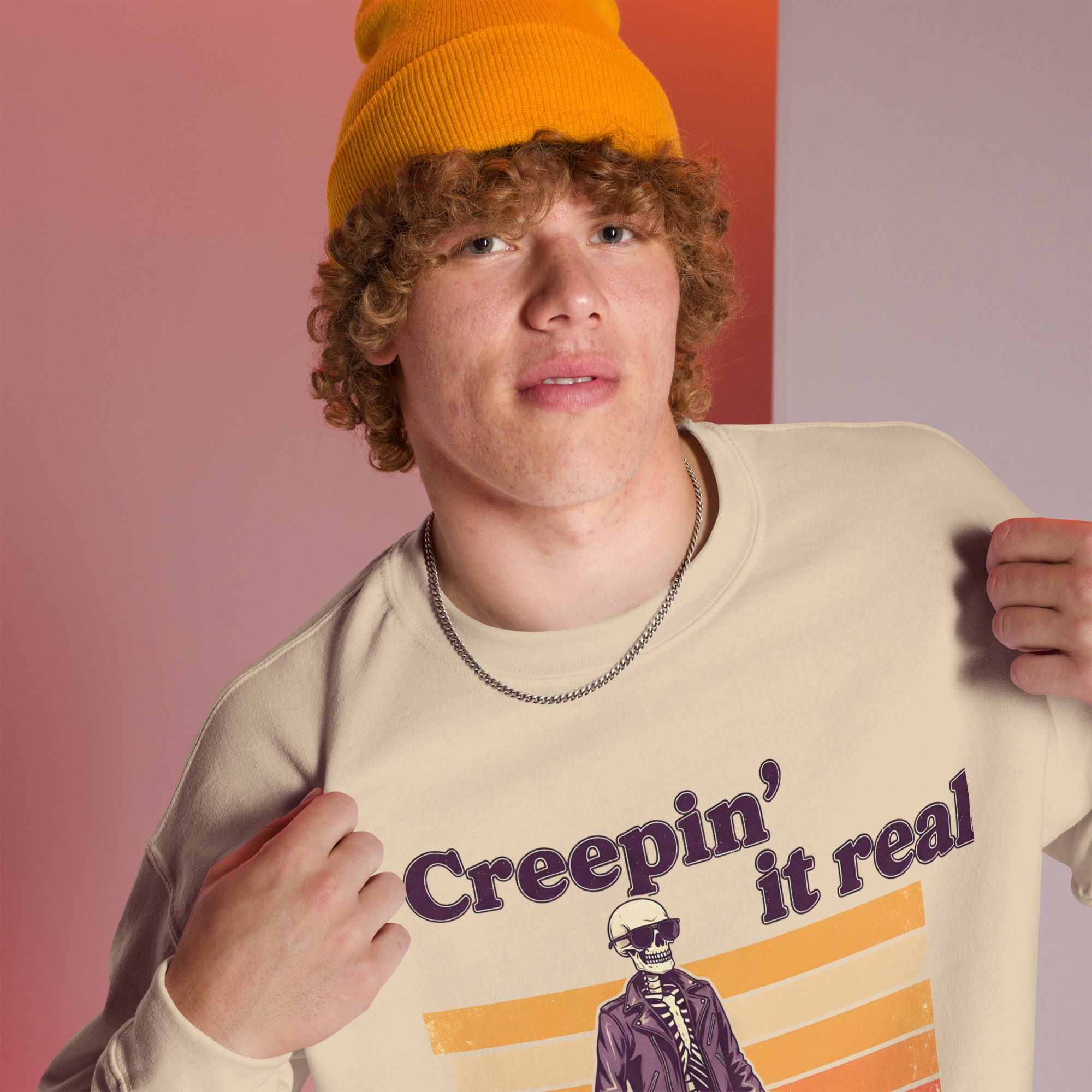 Creepin’ It Real Unisex Sweatshirt - Image 7